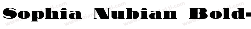 Sophia Nubian Bold字体转换